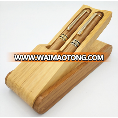 2018 Christmas Wood Bamboo  Fountain Pen Roer Gel Pen  and Box Set