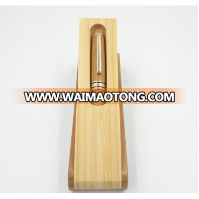 Gift ECO Friendly  Christmas Wood Bamboo  Single l Pen  and Box Set can Custom Logo