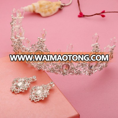 2016 Hot selling crystal alloy crown bridal hair tiara crown wedding hair accessories